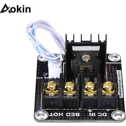 Aokin 3D Printer Heated Bed Power Module Expansion Board Heatbed Power Module MOS High Current Upgrade RAMPS 1.4