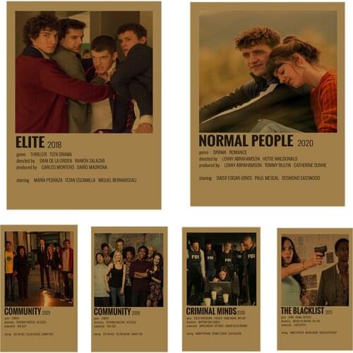 Classic TV Series Retro Style Poster Canvas Painting Wall Art Nordic Posters and Prints Wall Pictures for Living Room Decoration