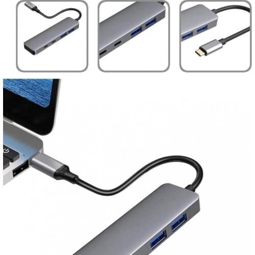 Easy to Use Compact 2 USB-C 2 USB-A 3.1/3.2 Type-C Docking Station for Desktop