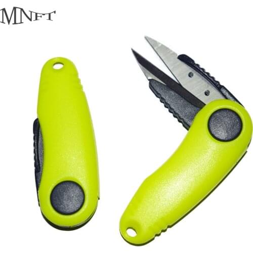 MNFT Folding Fishing Line Cut Clipper Shrimp-Shaped Fish Use Scissors Accessories Stainless Steel Fishing Scissor Tackle