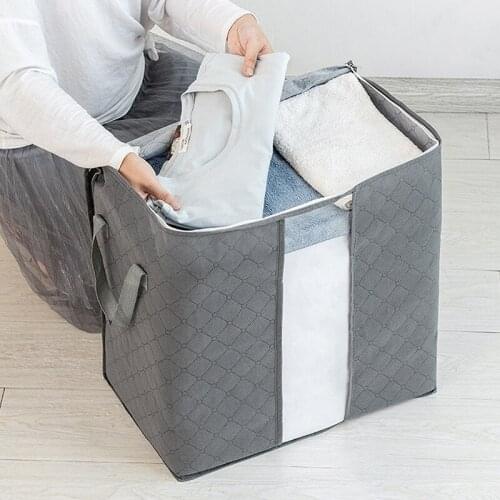 New Home Storage Foldable Bag Waterproof Oxford Fabric Bedding Pillows Quilt storage bags clothes storage bag organizer box