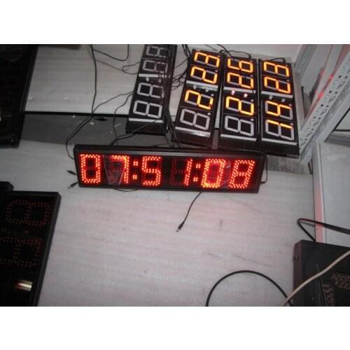 Fedex Free Shipping 5" LED Wall Clock LED Race Timing Clock LED Timing Clock LED Countdown/up Clock