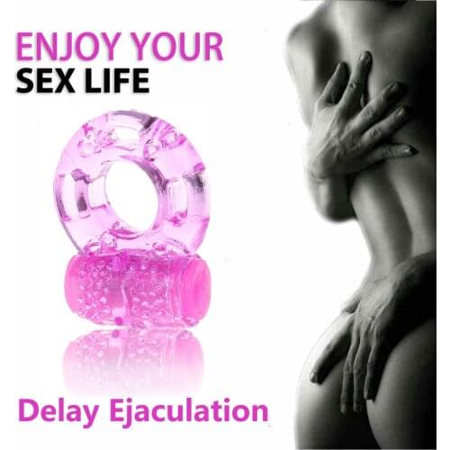 Vibrating Cock Ring Delay Ejaculation Penis Ring Vibrator Studs Intense Clitoris Stimulation Silicone Elastic Couple Sexy Toy