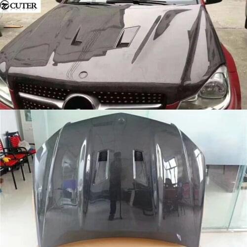 W204 C200 C300 Original style Carbon Fiber Engine Hoods Car Bonnet with holes For Mercedes Benz W204 12-14