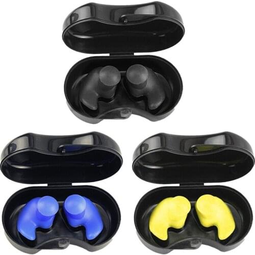 Swimming Earplugs Waterproof Reusable Silicone Ear Plugs For Swimmers Showering Bathing Diving Water Sports Swimming Accessories