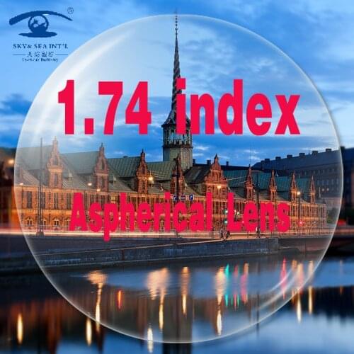 1.74 High Index Lens Customized Eye Lenses Myopia Lens Men Women Prescription Lens 75mm