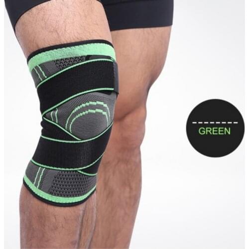 1pcs Knee Sleeve Pressurized Fitness Running Cycling Bandage Leg Protector Pad Elastic Nylon Sports Compression Knee Pad
