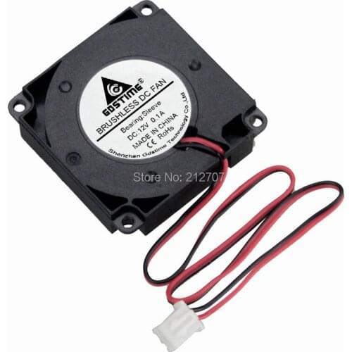 100PCS Gdstime DC 12V 40x10mm 4010 2Pin 3D Printer Black Brushless Cooling Blower Fan