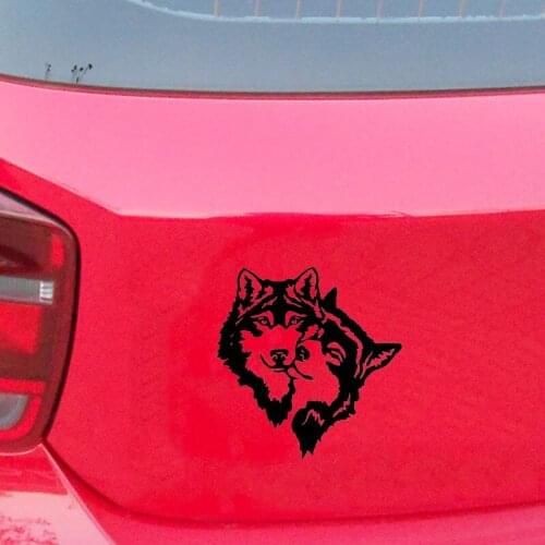17*16.4cm Warm And Romantic Wolf Car Sticker Funny Car Window Bumper Novelty JDM Drift Vinyl Decal Sticker