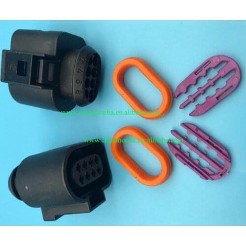 1J0 973 714 1J0973714 8 Pin Way Female Car Front/Back Bar Radar Harness Connector Plug