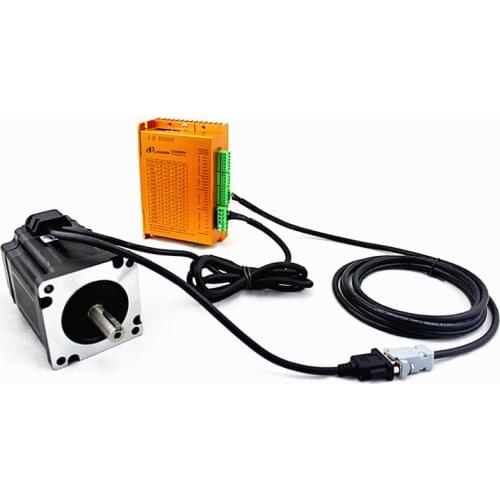 200KHz Closed-Loop NEMA34 Stepping Motor Drive Kit LCDA86H 86mm motor 2 Phase 6A 3~12Nm for CNC Router Engraving Machine