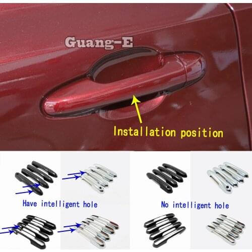 For Toyota Highlander 2020 2021 2022 Car Styling Sticker Body Cover Frame Panel Lamp Trim Door Handle Armrest Handrail 4pcs