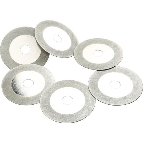 5Pcs 100mm 4"Diamond Coated Cut Off Cutting Disc Diamond Blades Grinding Wheel Abrasive Circular Saw Blade for Craft Rotary Tool