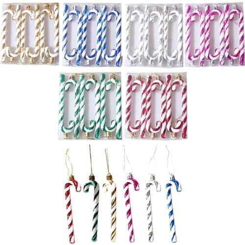 6PCS Christmas Candy Ball Pendant Merry Christmas Decorations for Home Christmas Tree Ornament Xmas Navidad Gifts New Year 2022