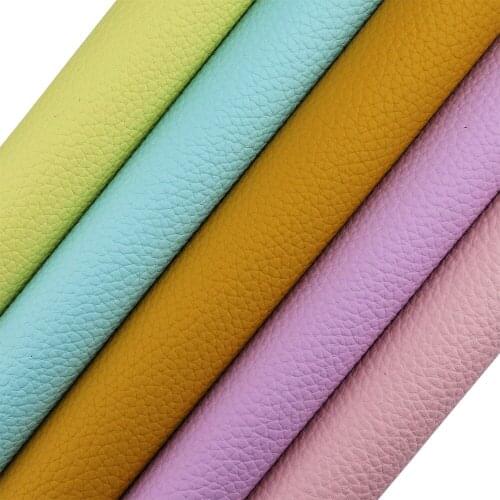 A4 Sheet 30x21cm Thick Litchi Textured Faux Synthetic Leather Fabric For Bows Handbags Sewing Craft DIY H0427