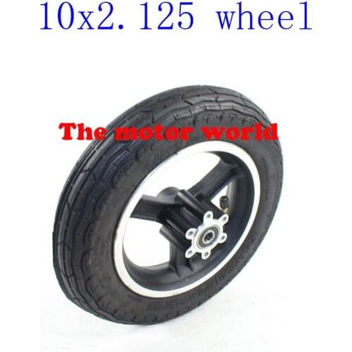 Free Shipping 10 Inch 10x2.125 Wheel Hub& Tire for Electric Scooter Balancing Hoverboard Self Smart Balance Scooter Tyre