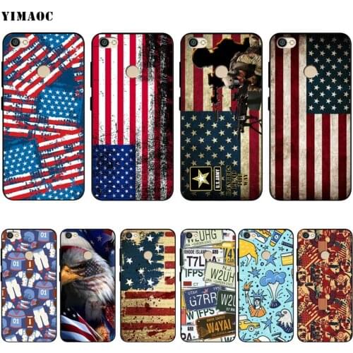 United States USA Flag Case for Xiaomi Redmi Note 4 4x 4A 5 5A 6 7A 8 8T Pro Prime Plus K20 K30 Poco X2