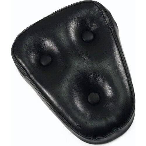 Black Sissy Bar Rear Backrest Cushion Rest Pad Chopper Bobber Cruiser Motorbike