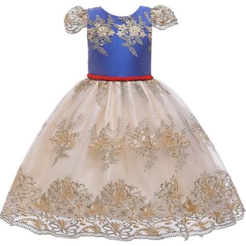 Kids Girls Short Sleeve Cutout Backless Floral Lace Applique Pageant Dress Gown