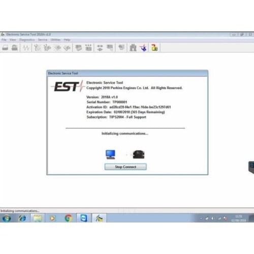 FOR P-erkin s EST 2018A Electronic Service Tool Diagnostic Software +ACTIVATION
