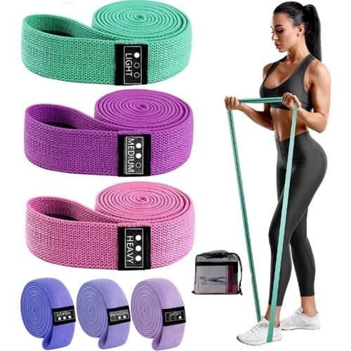 Yoga Resistance Band Elastic Band Suit Long Circle Slimming Beautiful Buttocks Circle Home Gym Fitness Stretching Equipment