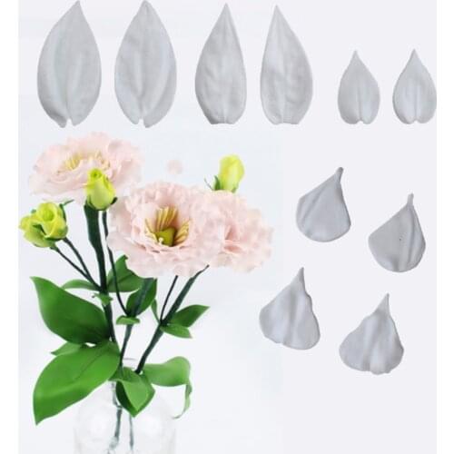 Eustoma Flower Petals Mould Silicone Mold Fondant Cake Decorating Tool Gumpaste Sugarcraft Chocolate Forms Bakeware Tools