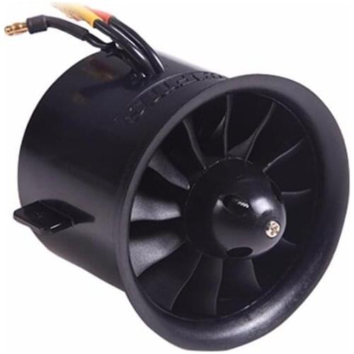 FMS 70mm 12 Blades Ducted Fan EDF With 2845 KV2750 Motor (Motor only supports 4S battery) For RC Airplane