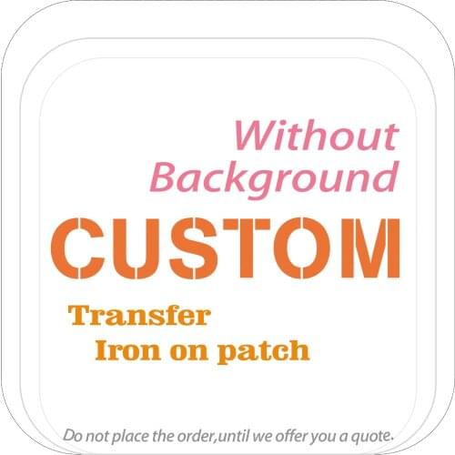 Custom Iron on Patches For Clothing PET Offset Heat Transfer Pattern Thermo Stickers Applique