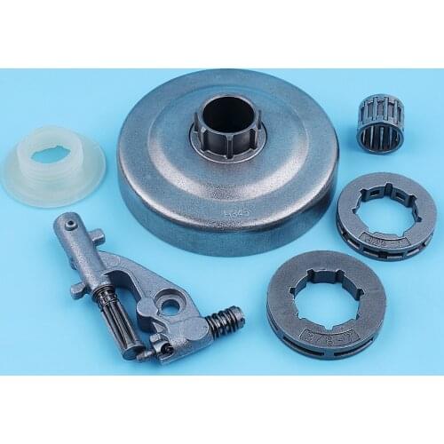 3/8" Clutch Drum Oil Pump Needle Bearing Kit For Jonsered CS2156 CS2159 2156 2159 Chainsaw Rim Sprocket 7 Tooth Replacement Part