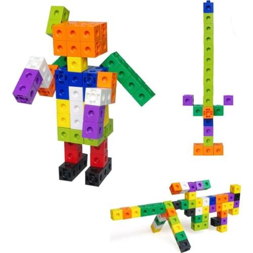 Creative Square Particle Building Block 2CM Insert Toys kindergarten Early Learning Education Math Toy Tool Gifts for Children