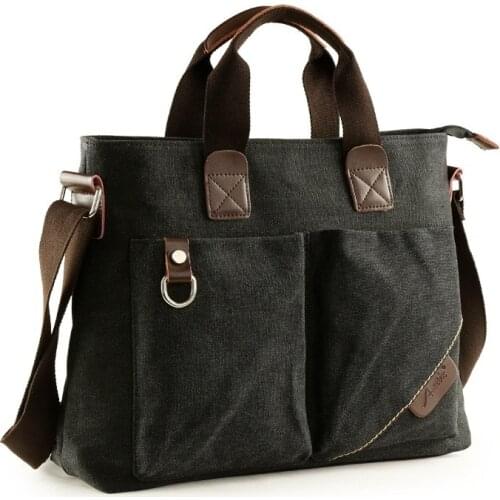 Fashion Mens Handbag Shoulder Bag Vintage Trends Canvas Retro Messenger Bag Stylish Casual Male Crossbody Shoulder Bag