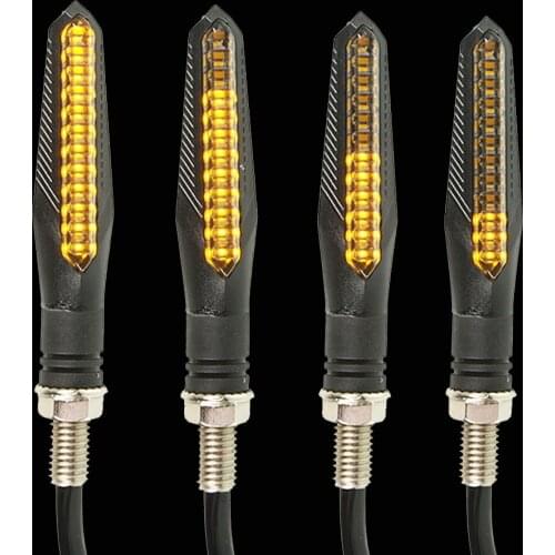 Motorcycle LED Turn Signal Lights Direction Indicators For YAMAHA XJR400/1300 FJR 1300 BMW Suzuki GSR600 GSR750 GSX1400 GSF650