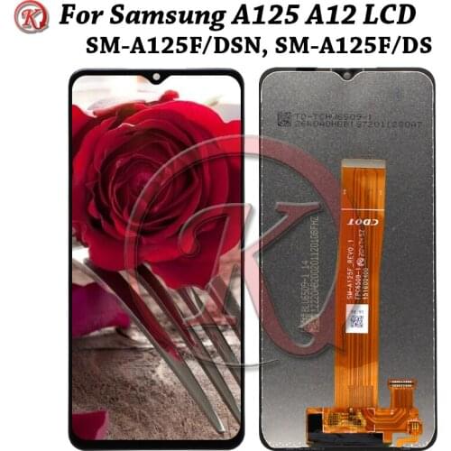 Original For Samsung Galaxy A12 LCD Display Touch Screen Digitizer Assembly Replace For Samsung a125 SM-A12F SM-A12F/DSN LCD
