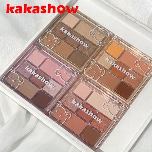 7 Color Eyeshadow Palette Makeup Matte Shimmer Highly Pigmented, Creamy Texture Natural Bronze Neutral Cosmetic Eye Shadows QBMY