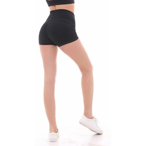 Reallion High Waist Sport Shorts Women Yoga Shorts Fitness Gym Workout Running Shorts Slimming Bodybuilding Tight Short Z18034