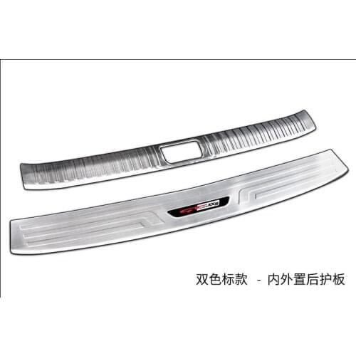High Quality Stainless Steel Rear Bumper Protector Sill Trunk Rear Guard Tread Plate For Kia Sportage Kx5 2019 Car Styling