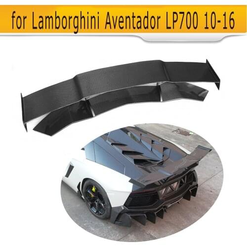Carbon Fiber Rear Trunk Spoiler Lip Wings Case for Lamborghini Aventador LP700 LP700-4 Roadster Pirelli 10-16