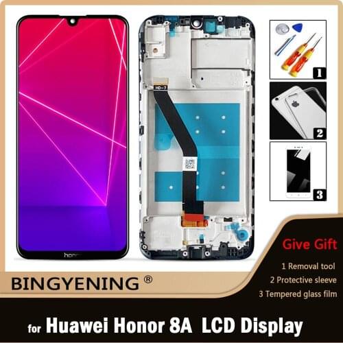 Original For Huawei Honor Play 8A LCD Display Screen Touch Digitizer Assembly For 6.09 inch Honor 8A/8A Pro With Frame Replace