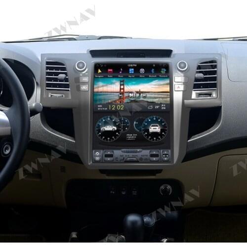 128G Tesla Screen For TOYOTA Fortuner HILUX Revo 2005-2015 Android10 Car Multimedia Player Radio Audio GPS Auto Stereo Head Unit