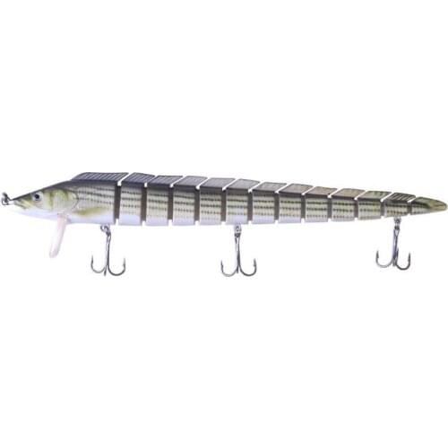 13 Sections Jointed Eel Fishing Lure 9 inches 46g Artificial Hard Bait Fishing Wobbler Jerkbait Slow Sink Swimbait