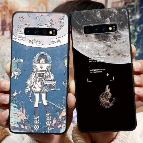 For Samsung Galaxy A51 A71 A50 A70 A10 A10e A30 A40 A20e S8 S10 S10e S9 S20 Ultra Plus Space 3D Emboss TPU Phone Case Funda Capa