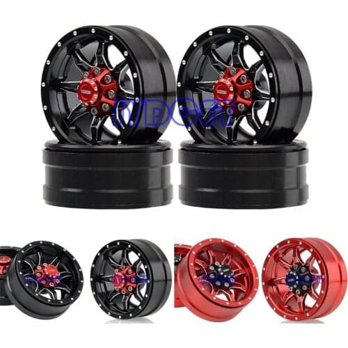 4P 1.9" Aluminum Beadlock Wheel Rim Hub 1076 For RC 1/10 TRX-4 TRX4 CC01 TF2 AXIAL MST JIMNY SCX10 II 90046 90047 D90 D110