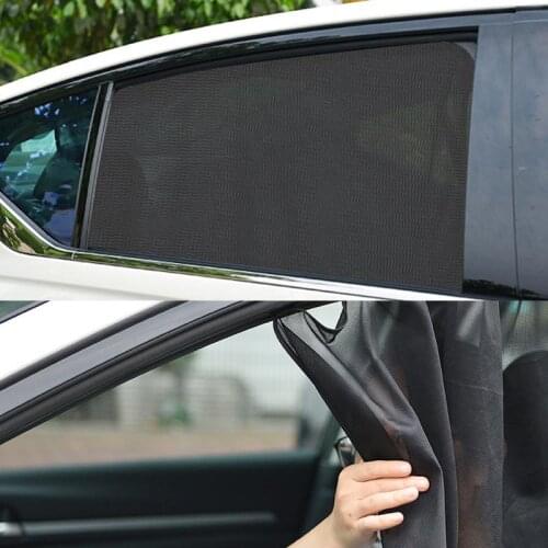 Car Sun Shade UV Protection Auto Side Window Cover Magnetic Sunshade Curtain Summer Mosquito Mesh Dust Protection Car Covers