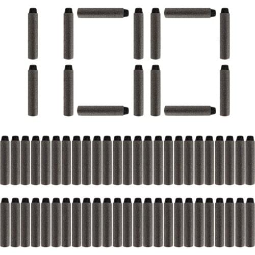 100PCS Darts For Nerf Black Soft Hollow Hole Head 7.2cm Refill Darts Toy Gun Bullets for Nerf Series Blasters Xmas Gift