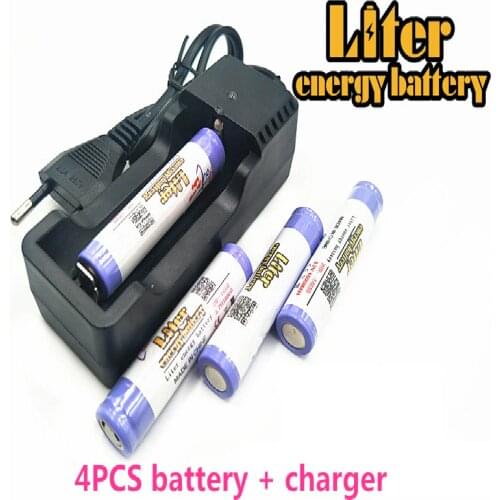 Liter energy battery 14650 3.7V 1500mAh Rechargeable Li-ion battery + Travel Charger Can be used to LED Flashlight