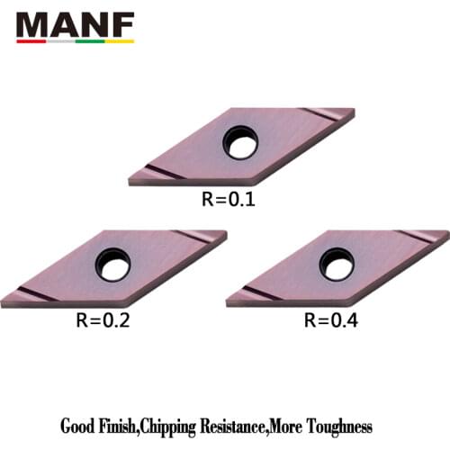 MANF Turning Tools Carbide Inserts Mini lathe Tools VBGT110302R-F Tungsten carbide Inserts Indexable Lathe Inserts SVJBR Tools