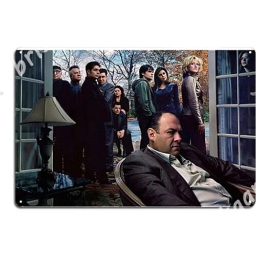 The Sopranos Metal Signs Plaques Cinema Garage Club Bar Decoration Tin sign Posters