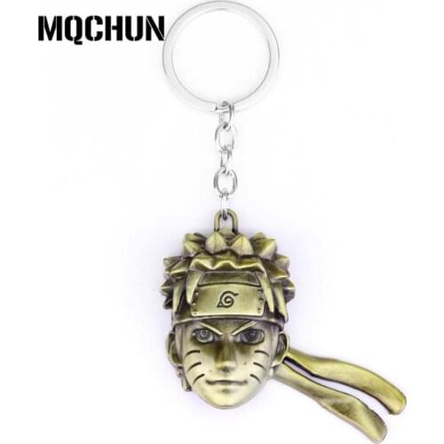 Fashion Accessories Anime Keychain Gold Head Cool Pendant Key Ring for Fans Llaveros-50