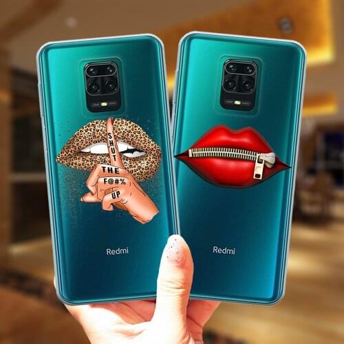 Fashion Leopard Lips Kiss Protective Case For Xiaomi Mi 10T Redmi Note 9S 10S 7 8 9 10 Pro Lite 8T 9C 9A Soft Silicone Cover