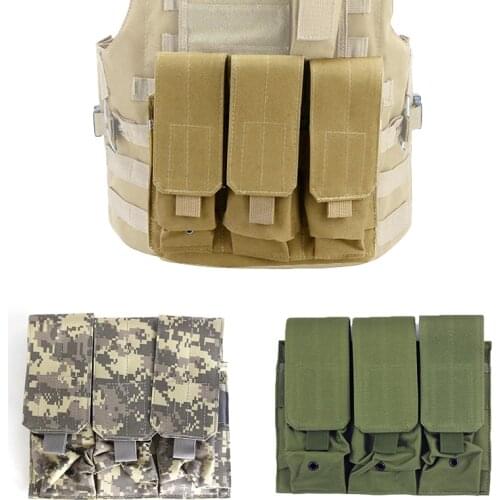 Molle Triple M 4 16 AR15 5.56mm Magazine Mag Charger Pouch Case Bag Holster For Airsoft Hunting Accessories Gun Holster Bag